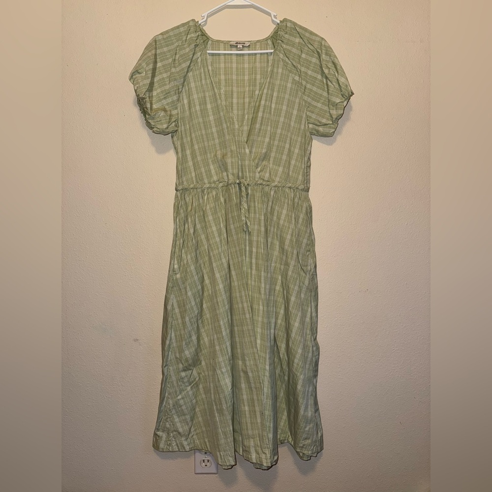 Green Plaid Madewell Dress